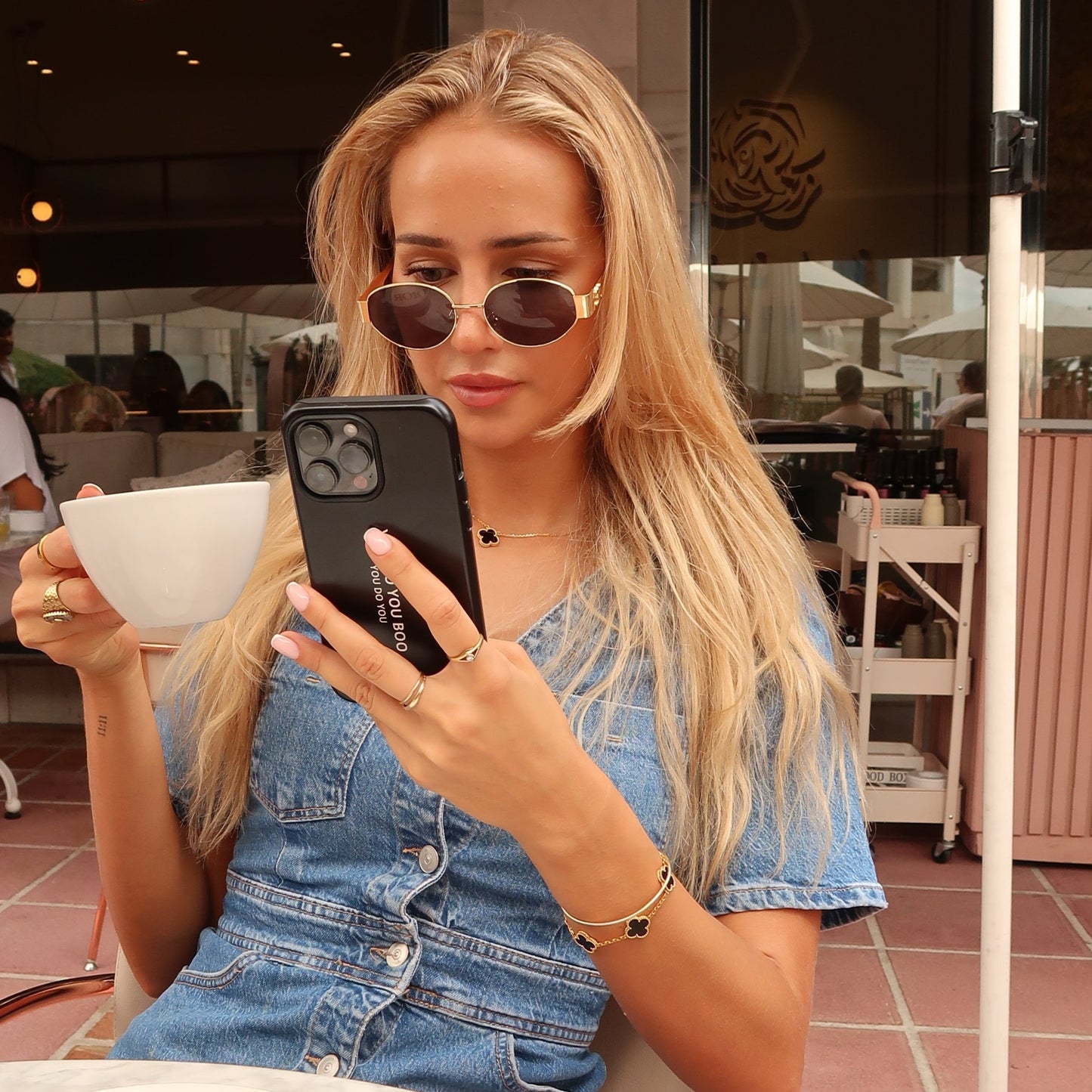 Black Matte Tough Case for iPhone® - You Do You Boo